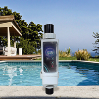 Chlorateur au sel pour grande piscine, matériau ABS, prise US, modèle 8g/h, contrôle par application mobile, filtres de piscine haute efficacité, facile à utiliser