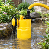 Pompe de vidange submersible automatique portable en plastique pour eaux usées avec interrupteur à flotteur pour le dégagement des eaux de cour