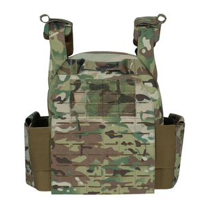 500D Nylon Tactical Style Vest MOLLE Modular Vest with Triple Front Pouch Adjustable Outdoor Training Utility Vest Durable - Product Image 3