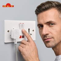 Prise murale multifonction OEM B2B 13A avec interrupteur et voyant néon, universelle pour la maison et l'hôtel