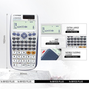 เครื่องคิดเลขวิทยาศาสตร์ 991es Plus อิเล็กทรอนิกส์ <span class=keywords><strong>FX</strong></span> 991 MS 12 หลัก พลาสติก สำหรับนักเรียน ใช้พลังงานจากแบตเตอรี่ - Product Image 3