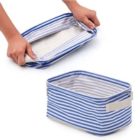 6 paniers de rangement pliables, boîte de rangement multi-usages, 10 x 6,5 x 5 pouces