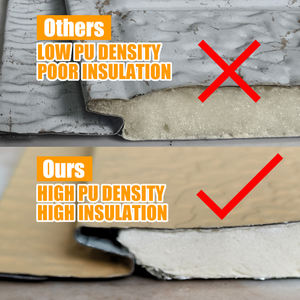 Panneau sandwich en polyuréthane léger et facile à installer, matériau métallique isolant décoratif en PU pour les murs des maisons résidentielles - Product Image 4