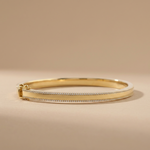 Bracelet manchette classique de luxe pour femmes et enfants, plaqué or 18 carats, entièrement serti de zircons, en acier inoxydable 316L, bijou cadeau - Product Image 2