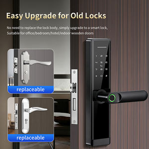 Serrure <span class=keywords><strong>de</strong></span> porte électronique numérique intelligente avec empreinte digitale/carte IC/mot <span class=keywords><strong>de</strong></span> passe pour hôtel, appartement, <span class=keywords><strong>maison</strong></span> d'hôtes, location - Product Image 1