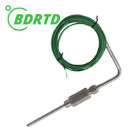 Thermocouple de haute précision K avec installation filetée, capteur de température blindé pour équipement de chauffage