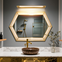 Applique murale moderne en métal OEM ODM, éclairage de miroir LED avec aluminium pour miroir de salle de bain, indice de protection IP44, intensité variable