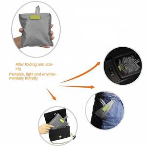 Sac fourre-tout pliable réutilisable Oxford 2022, petit sac fourre-tout pliable réutilisable personnalisé pour la promotion - Product Image 5