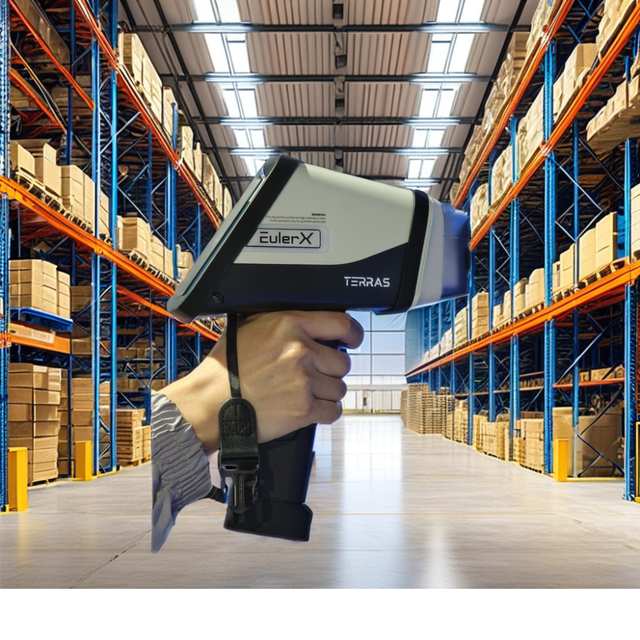 Terras EulerX 980 Series Handheld XRF Coating Analyzer with 5-inch LCD Display and WiFi/USB for Metal Parts Coating Inspection
