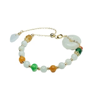 Pulseira da Sorte Ximang Ximang Esmeralda com Fecho da Paz Colorido Feminina Atacado de Fábrica Geração S3062401 - Product Image 5