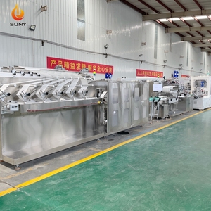 เครื่องบรรจุผ้าเช็ดทำความสะอาดแอลกอฮอล์ประสิทธิภาพสูง 30-120 ชิ้น/ครั้ง สายการผลิตทิชชู่เปียกอัตโนมัติเต็มรูปแบบ - Product Image 2