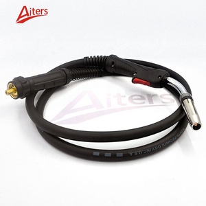 Khí làm mát bằng <span class=keywords><strong>CO2</strong></span> Hàn ngọn đuốc <span class=keywords><strong>36kd</strong></span> với màu đen xử lý vỏ tùy chỉnh chiều dài cáp 3m ngọn đuốc cho Châu Âu loại - Product Image 1