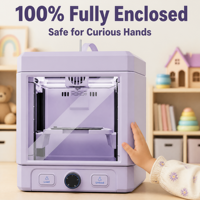 Imprimante 3D Mixware WandGo de qualité consommateur avec IA pour enfants - Imprimante FDM colorée et fermée pour filament PLA 1,75 mm, éducation STEM, Guangdong Private
