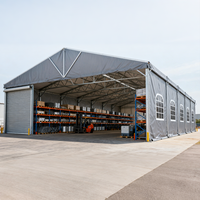 Tente de stockage personnalisée, grande tente extérieure robuste, auvent temporaire, cadre en aluminium, tente d'entrepôt en PVC, tente industrielle imperméable