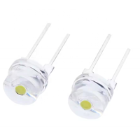 8MM blanc bleu vert rouge jaune LED Super lumineux chapeau de paille lumière émettant Led mis en évidence blanc 0.5W astigmatisme