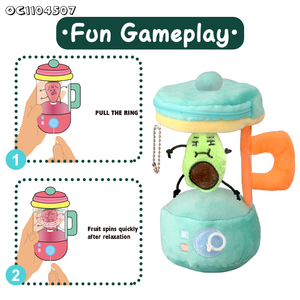 Baby Pull Line Spinning <strong>Toy</strong> Set Portable Diy Assembly Pretend Play Electric Plush Educational Mini Avocado Juicer <strong>Machine</strong> <strong>Toy</strong> - Product Image 4