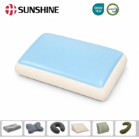 Direkt vom Hersteller: Maßgefertigtes Grenzüberschreitendes Kühlendes Seeblau Cool Gel Memory Foam Kissen, Ergonomische Nackenstütze