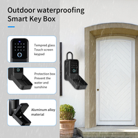 Caja de Seguridad Inteligente para Llaves con Control TTlock, Desbloqueo por Huella Dactilar, Contraseña y Tarjeta, Resistente a la Intemperie IP65, para Colgar en la Pared