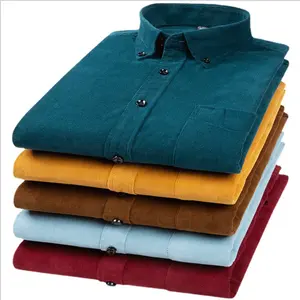 Wholesales Long Sleeve Cotton Custom Casual Plus Size Mens Flannel Shirt