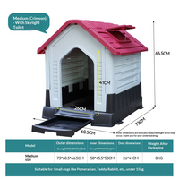Niches pour chiens d'extérieur modernes, solides, résistantes aux intempéries, isolées, toutes saisons, protection contre la pluie et le soleil, pour chiens de taille moyenne et grande.