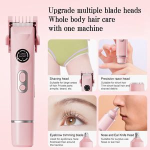 Épilateur électrique 4-en-1 pour femmes et hommes, rasoir double tête, tondeuse pour le <span class=keywords><strong>nez</strong></span>, le bikini, les sourcils, le visage, les jambes et les aisselles - Product Image 4