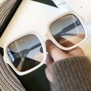 Lunettes de soleil rétro de haute qualité, noires et brunes, à verres dégradés, carrées, surdimensionnées, pour femmes, 2021 - Product Image 5