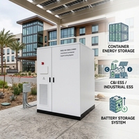 Sistema de Almacenamiento de Energía en Contenedor, 100kW 200kWh 500kWh, Gabinete de Almacenamiento de Baterías ESS Industrial y Comercial, Fábrica OEM