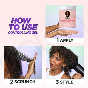 Crème réparatrice Luxfume Define Curls, renforce <span class=keywords><strong>les</strong></span> <span class=keywords><strong>cheveux</strong></span>, augmente l'élasticité, la brillance, formule résistante aux intempéries, boucles naturelles pour tous <span class=keywords><strong>les</strong></span> types de <span class=keywords><strong>cheveux</strong></span> - Product Image 5