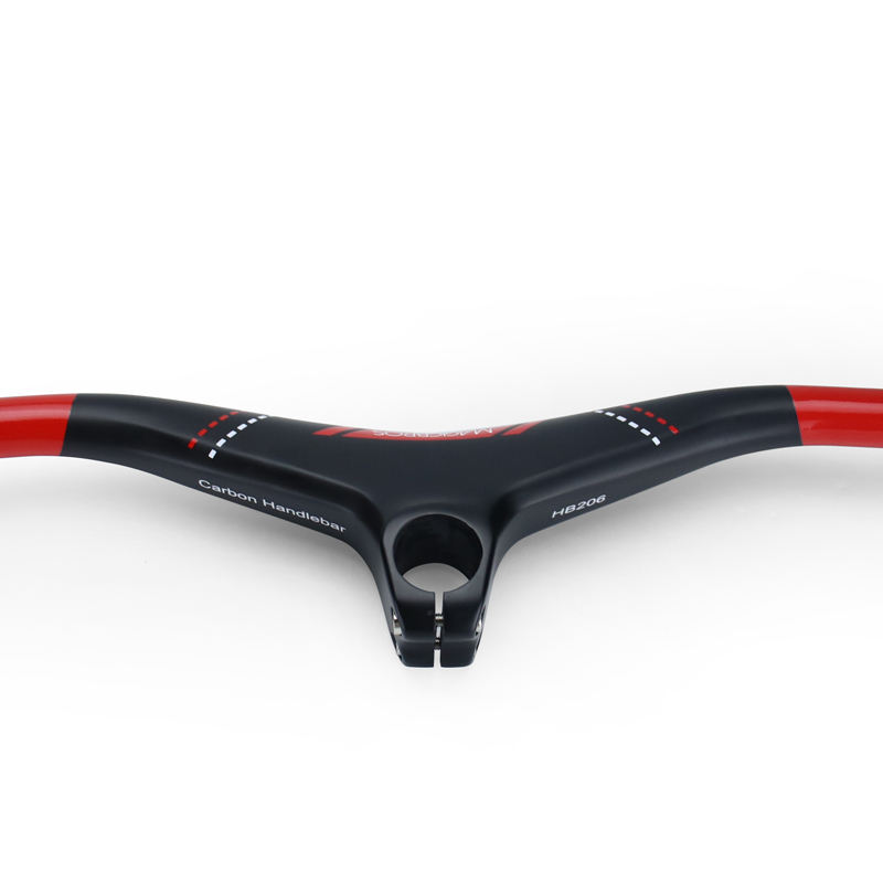 Integrated Handlebar Carbon with Computer Mounting Holes for MTB