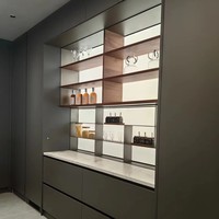 Meuble de cuisine modulaire contemporain en bois, PVC et MDF avec finition acrylique et évier intégré pour appartement, villa, mobilier de salle à manger, écologique