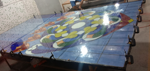 Feuilles de verre artistique teinté, isolées et trempées, à motif personnalisé pour église, salle de bain extérieure, hôtel, <span class=keywords><strong>d</strong></span>ôme, atelier médical - Product Image 4