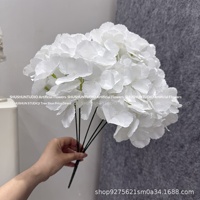 Buket Bunga Hydrangea Buatan Irand Model 01 5 Tangkai 27 Tangkai, Dekorasi Pernikahan Musim Panas Tanpa Akhir