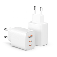 Chargeur rapide PD 65W, chargeur mural USB C 3 ports, adaptateur d'alimentation haute vitesse pour smartphones, tablettes, ordinateurs portables