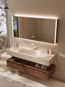 Nouvel Arrivage 2026 : Ensemble Meuble-Lavabo <span class=keywords><strong>de</strong></span> <span class=keywords><strong>Salle</strong></span> <span class=keywords><strong>de</strong></span> <span class=keywords><strong>Bain</strong></span> en Porcelaine Thermoforgée Style Vintage <span class=keywords><strong>avec</strong></span> <span class=keywords><strong>Miroir</strong></span> Mural Inclus - Product Image 3