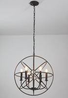 Lustre vintage industriel loft, globe en métal rouillé, lampe suspendue de restauration pour la maison, restaurant, KTV, bar, décoration de pièce