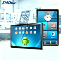 Tableta Grande con Pantalla Táctil Android de 32 Pulgadas, Computadora Integrada con Windows 10, Core I3 I5 I7, Pantalla LCD, Panel de Montaje en Pared, Monitor Industrial