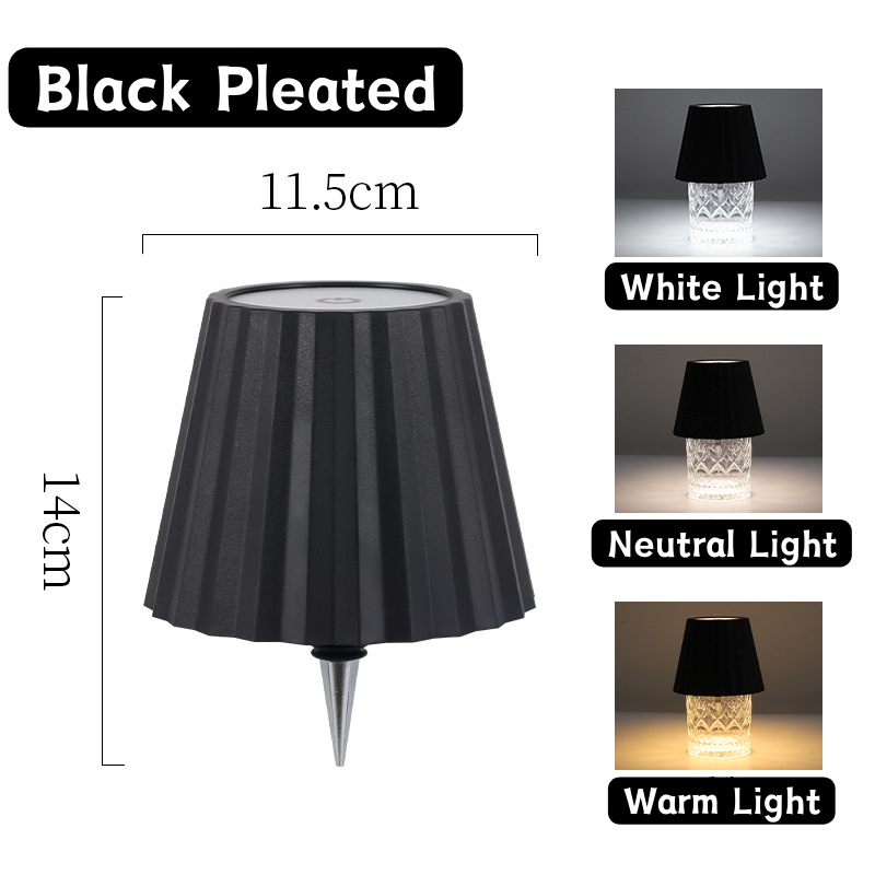 Black Pleated