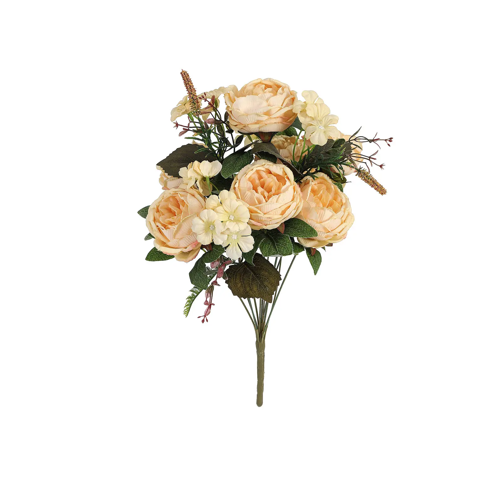 Mini bouquet di peonia di seta artificiale decorazione di cerimonia nuziale bridal save the date bouquet