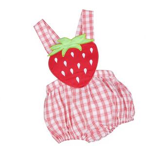 Peleles de Invierno Personalizados de Lujo para Bebés Niños BB2797 con Apliques de Fresa, Spandex/Algodón, Bordado Hecho a Mano, Fabricante Mayorista - Product Image 1