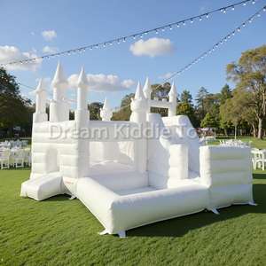 <span class=keywords><strong>Castillo</strong></span> Inflable Rosa Pastel con Tobogán, <span class=keywords><strong>Castillo</strong></span> Hinchable Comercial para Fiestas, Bodas, Princesa, Fuerte, Brincar - Product Image 3