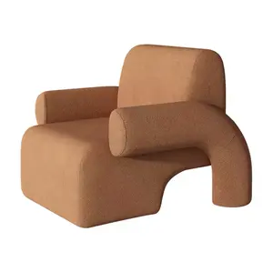 Modern Living Room Single Seat Sofa Chair Designer Sofa Chairs Upholstered Armchair Fabric Sofa Chair