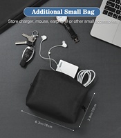 MoKo ISO BSCI Housse pour ordinateur portable 13 pouces personnalisée, petit sac de transport, étui avec fermeture éclair, poche pour MacBook Air Retina iPad Pro 12.9