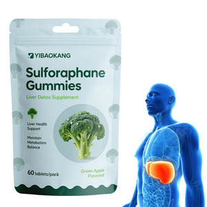 Fabriekssulforafaan Gummies Levergezondheidsondersteuning Handhaaft Het Metabolisme Balans Leverdetox-Supplement - Product Image 1
