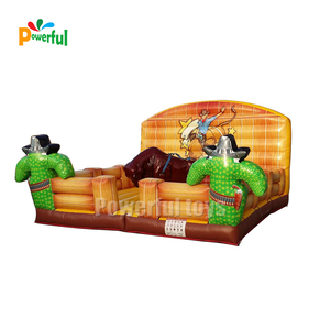 18 'x 18' Cowboy equilibrio sfida Rodeo giro toro meccanico gonfiabile per giovani e adulti feste di carnevale - Product Image 6