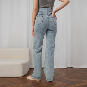 Leggings <span class=keywords><strong>Premaman</strong></span> All'Ingrosso, Jeans Traspiranti Casual da Donna, Jeans <span class=keywords><strong>Premaman</strong></span> a Vita Alta Vestibilità Comoda, Pantaloni per Uso Quotidiano - Product Image 2