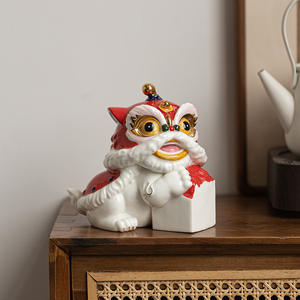 Tasse en céramique et émail émaillé durable, style ange chinois, pour la danse, la décoration de bureau et de véranda, mascotte de bureau, cadeau - Product Image 2