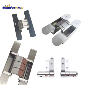 Петля дверная скрытая регулируемая из цинкового сплава BOSX, нестандартная, усиленная, для тяжелых условий эксплуатации, комплект для складных лестниц - Product Image 1