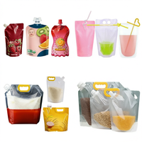 Sachet d'emballage liquide biodégradable personnalisé avec bec verseur, rechargeable, pour aliments pour bébés, jus et céréales
