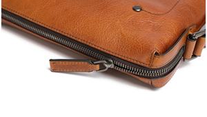 Logo personalizzato stile Vintage a spalla singola petto Messenger tracolla borsa impermeabile in <span class=keywords><strong>pelle</strong></span> aziendale moda per <span class=keywords><strong>uomo</strong></span>/donna con cerniera - Product Image 4