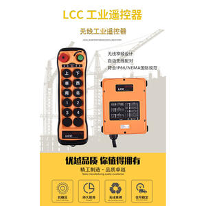 Control Remoto Inalámbrico Industrial LCC Q1000, Duradero, de 10 Puntos y Una Sola Velocidad para Grúas Aéreas y de Pórtico con Voz - Product Image 4